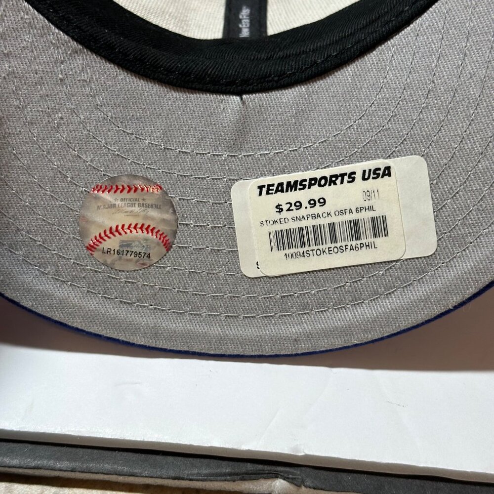New Era 9Fifity Philadelphia Phillies Hat MLB Snapback Spell Out Vintage Cap NWT - Picture 10 of 10